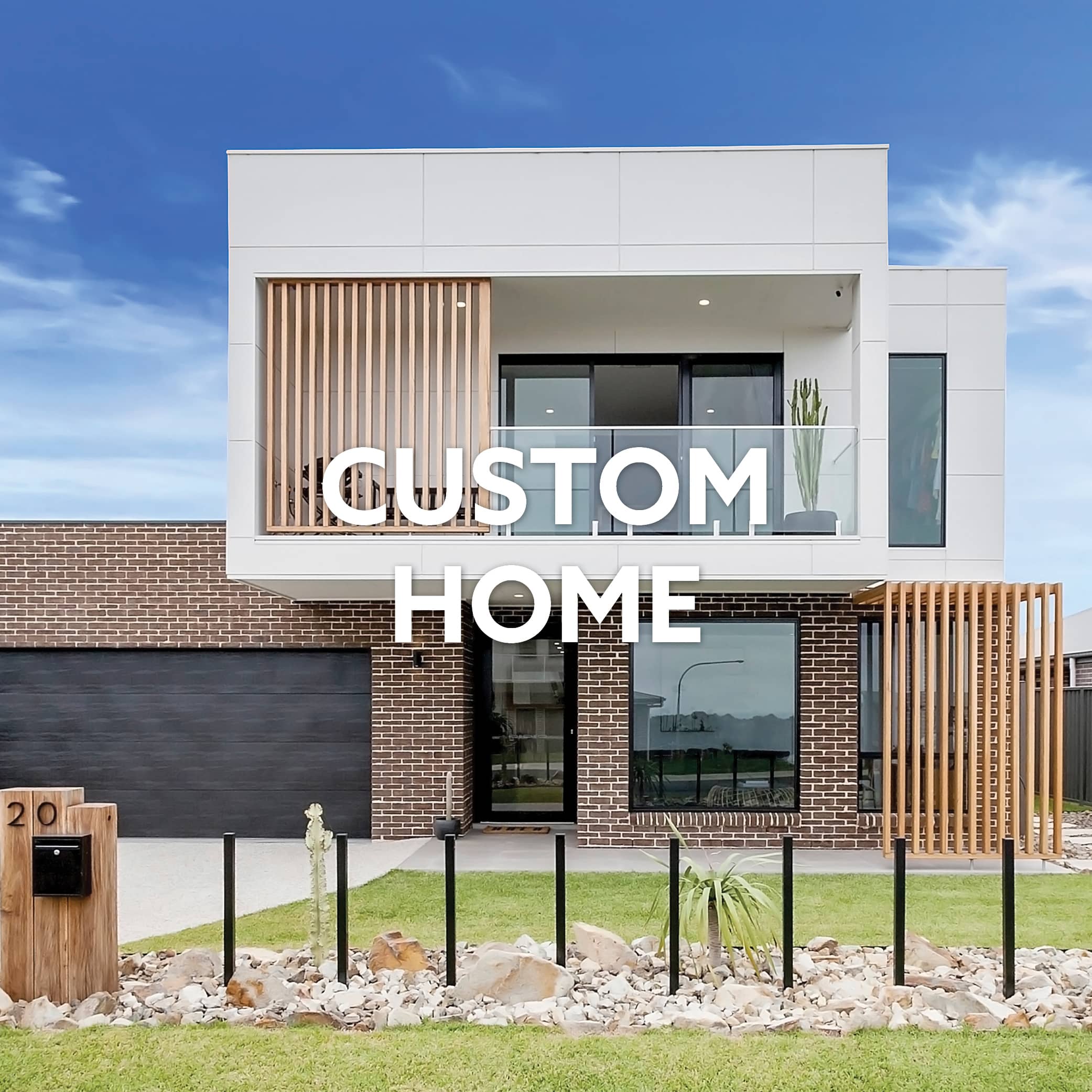 2 story modern house - Custom Home